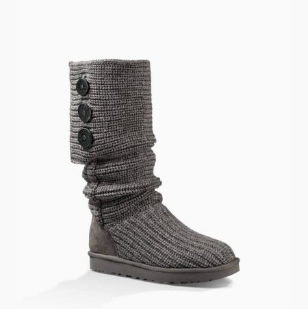 UGG Classic Cardy - Boots Dame - Grå (NO-H338)